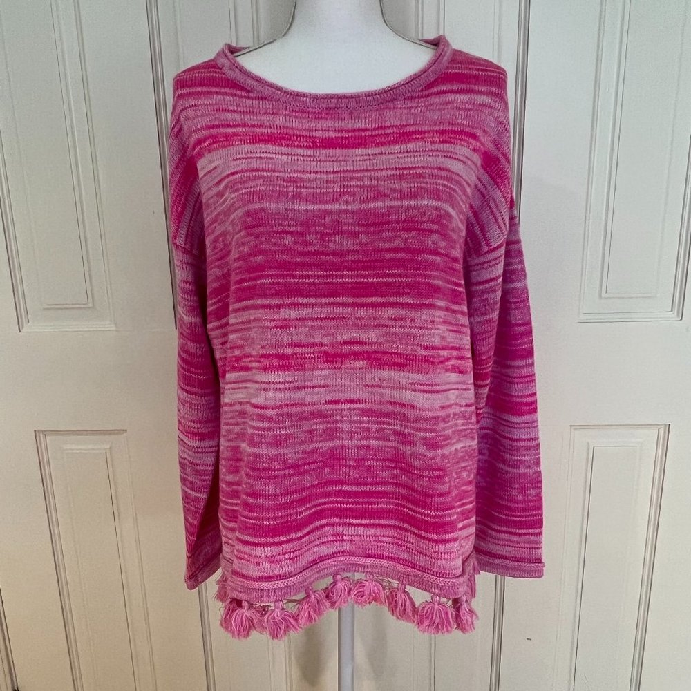 New Lilly Pulitizer Pink Tassle Sweater